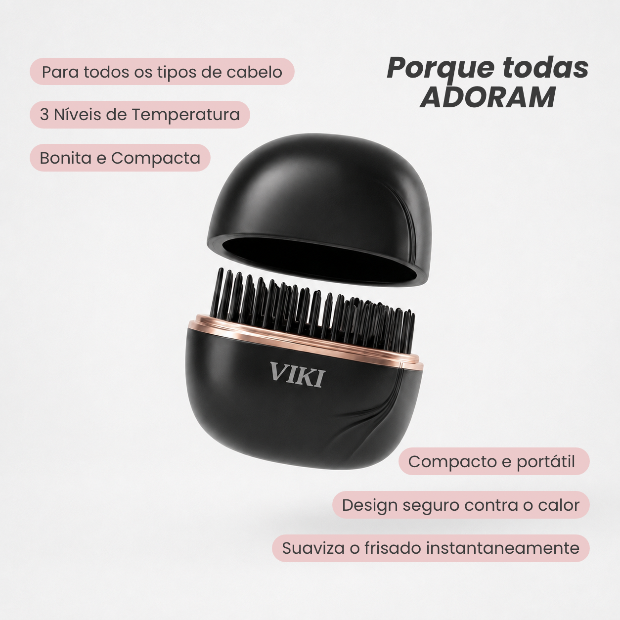 Viki Mini Alisador de Cabelo