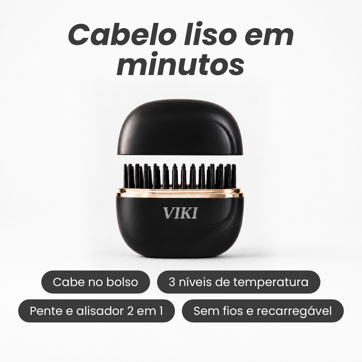 Viki Mini Alisador de Cabelo